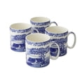 thumbnail image 1 of Spode Blue Italian Collection 9 Oz Mugs, Set of 4 Cups for Tea, Warm Beverages, and Coffee, Made of Fine Porcelain, Blue/White, Dishwasher and Microwave Safe, 1 of 7