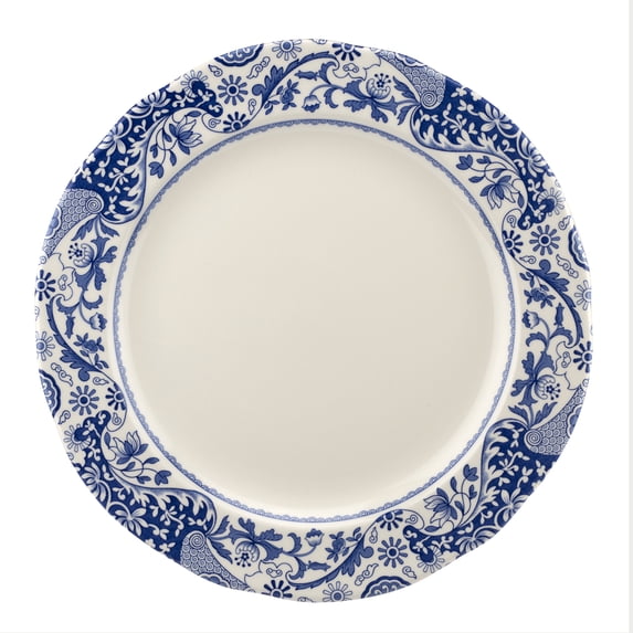 Spode Blue Italian Brocato Plate 12 inches
