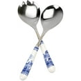 Spode Blue Italian Collection Salad Servers 2 Piece Spoon and Fork