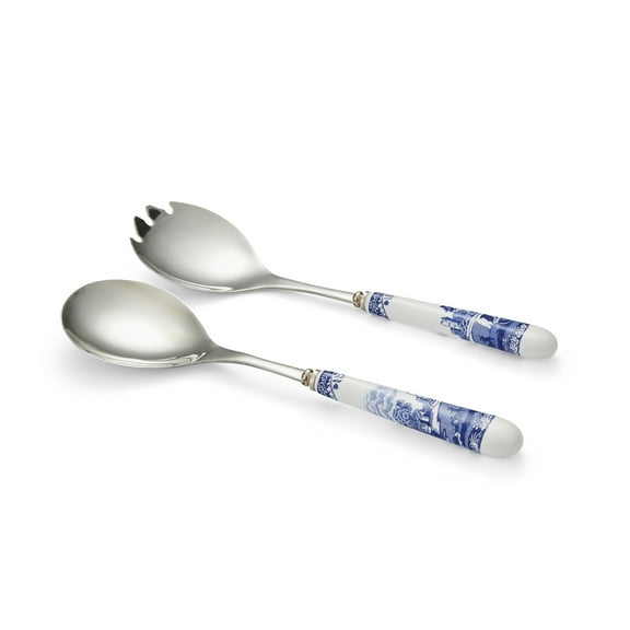 Spode Blue Italian Salad Servers (Boxed Pair)