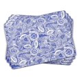 thumbnail image 1 of Spode Blue Room Collection Placemats, Set of 4 – (15.7" x 11.7") Rectangular Cork-Backed Board with Lacquered Finish, Heat & Stain Resistant Dining Table Mats Durable Kitchen Accessories, 1 of 7