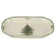 thumbnail image 1 of Spode Christmas Tree 11-Inch Rectangular Scalloped Tray, Stoneware Holiday Serving Platter for Appetizers, Fruits, Snacks, Desserts - Festive Tableware - Dishwasher, Microwave, Freezer Safe, 1 of 3