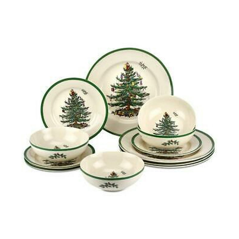 Spode Christmas Tree 12 Pc Dinnerware Set: Timeless Holiday Elegance 1 Spode Christmas Tree 12 Pc Dinnerware Set: Timeless Holiday Elegance
