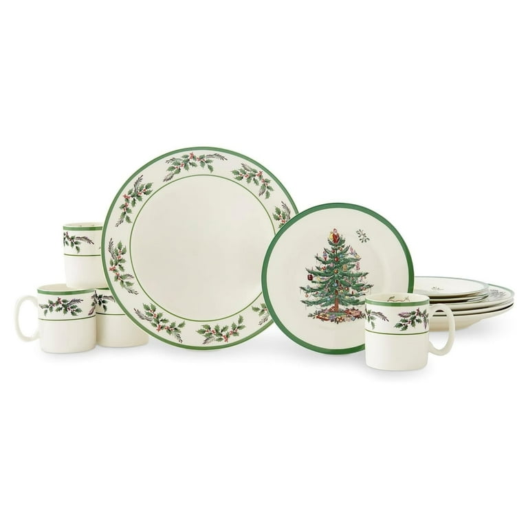 Spode Christmas Tree 12-Piece Dinnerware Set (Service for 4