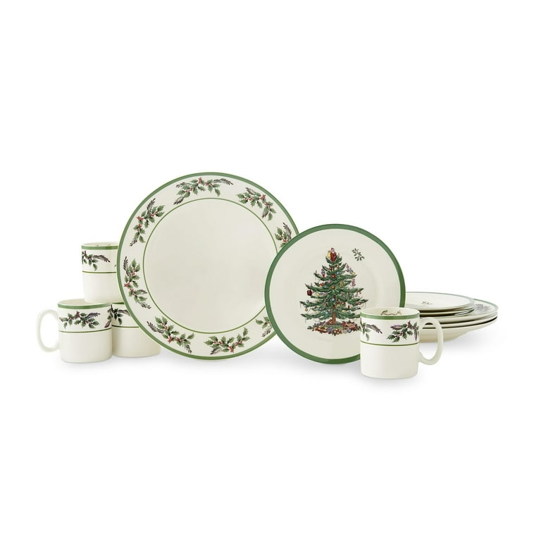 Spode Christmas Treeシリーズ　12ピースセット Amazon.com | Spode Christmas Tree 12-Piece Dinnerware Set