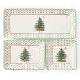 thumbnail image 1 of Spode Christmas Tree 3-Piece Dessert Trays, Polka Dot - Holiday Dinnerware & Decorative Nesting Trays, Holiday Winter Serving for All Parties & Occasions - For Snacks, Appetizers, Cookies, 1 of 7
