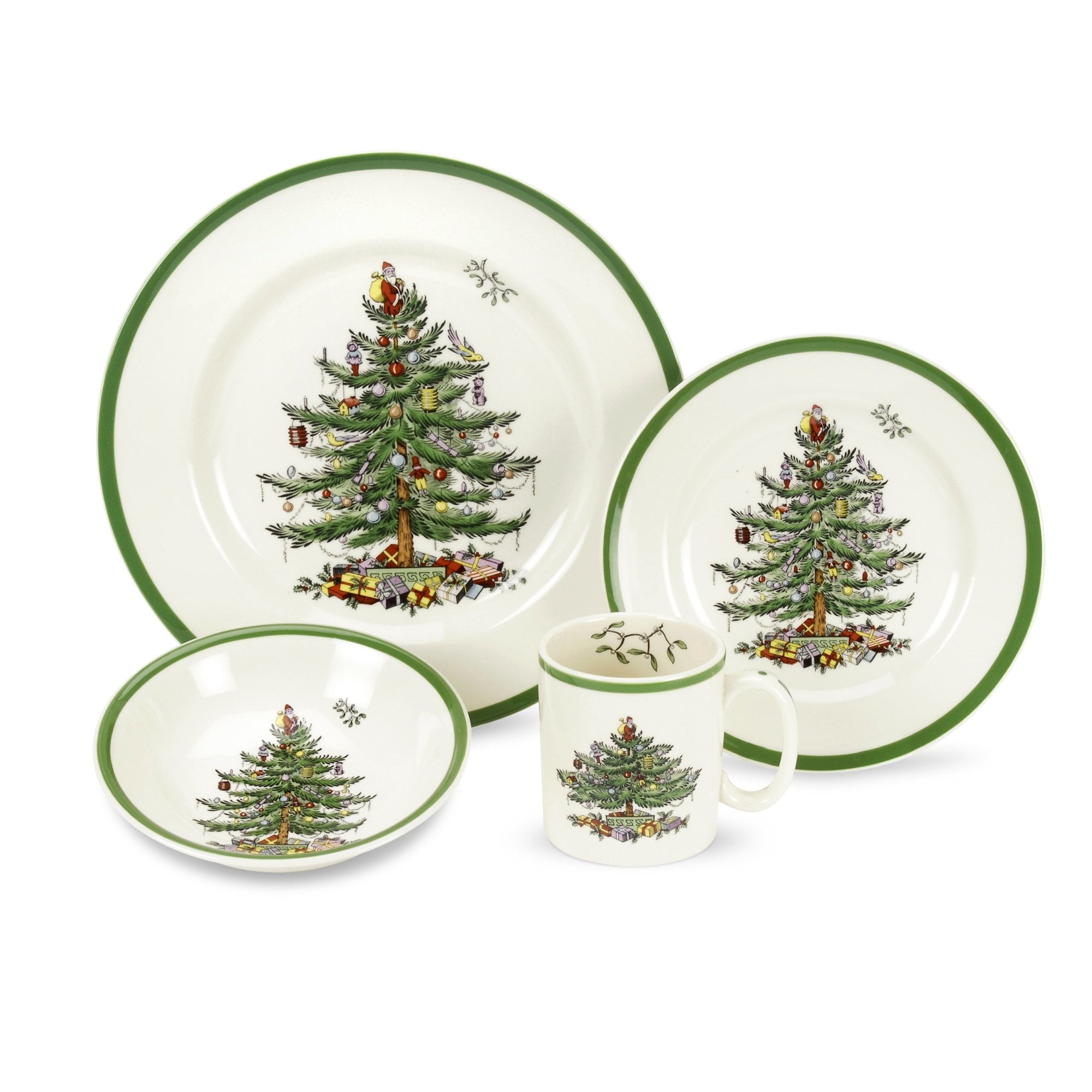 Spode Christmas Tree Dip Bowl Set - 2 Ceramic Holiday Serving Bowls (4-Inch, 'Naughty' & 'Nice'), Dishwasher Safe - View #8