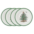 thumbnail image 1 of Spode Christmas Tree 8 Inch Salad Plates, Set of 4 - Holiday Earthenware Tableware Gift, Festive Small Dinner Plate for Sides, Appetizers, Starters - Made in England, Dishwasher, Oven, Microwave Safe, 1 of 6