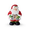 thumbnail image 1 of Spode Christmas Tree Black & White Santa Candy Jar - 8-Inch Ceramic Candy Storage Jar with Lid - Decorative Christmas Cookie Container for Holiday Kitchen Counter Displays, Treats, and Gifts, 1 of 7