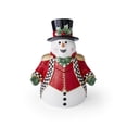 thumbnail image 1 of Spode Christmas Tree Black & White Snowman Cookie Jar - 13-Inch Ceramic Candy Storage Jar with Lid - Decorative Christmas Cookie Container for Holiday Kitchen Counter Displays, Treats, and Gifts, 1 of 6