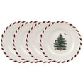 thumbnail image 1 of Spode Christmas Tree Canape Plates - Set of 4 | Peppermint Design, Holiday Dinner Plate | Christmas Serving Plate & Festive Appetizer Plate | Seasonal Decorative Plate, Holiday Tableware, 1 of 7