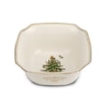 thumbnail image 1 of Spode Christmas Tree Gold 10" Square Bowl, 100 fl oz - Decorative Holiday Serveware with 22K Gold Accents, Elegant Stoneware for Christmas Table, Serving Salads & Vegetables - Dishwasher Safe, 1 of 7