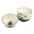 thumbnail image 1 of Spode Christmas Tree Collection Stacking Bowls - 5.5-Inch Ceramic Holiday Dinnerware - Set of 4 Bowls for Cereal, Fruit Salad, Breakfast, Dessert - Microwave, Dishwasher, and Freezer Safe, 1 of 7