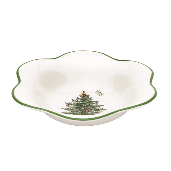 Spode Christmas Tree Daisy Shape Bowl