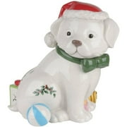 Spode Christmas Tree Figural Puppy Cookie Jar - 10" Earthenware Christmas Cookie Jar with Lid - Whimsical Holiday Treat Jar, Candy Jar for Kitchen Counter, Festive Kitchen Decor, Seasonal Gift