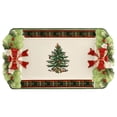 thumbnail image 1 of Spode Christmas Tree Figural Tartan Tray, 12-Inch Festive Serving Tray with Tartan Border, Christmas Serving Tray - Fine Earthenware - Holiday Tableware for Desserts, Appetizers, Snacks, 1 of 7