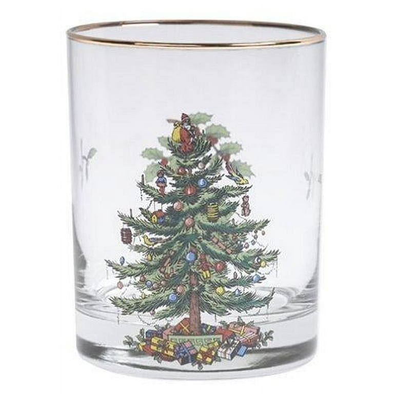 Icy Pine Double Old Fashioned Glass Set of Four