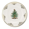 thumbnail image 1 of Spode Christmas Tree Gold Dinner Plate, 10.5-Inch Porcelain Dinner & Appetizer Plate, Holiday-Themed Serving Plate, Microwave & Dishwasher Safe, Festive Collectible Seasonal Dining Plate, 1 of 3