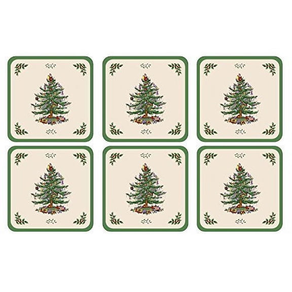 Pimpernel - Christmas Tree Set of 6 Coasters