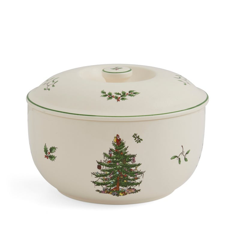 Spode Christmas Tree Individual Casserole 1 Quart Capacity, Baking Dish