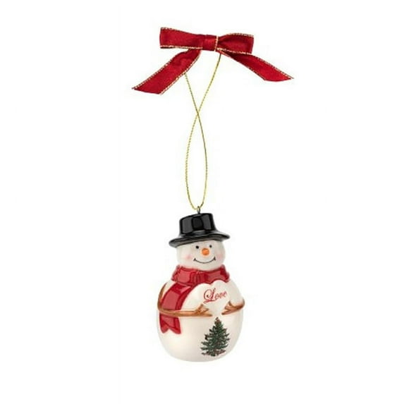 Spode Christmas Tree Love The Snowman Ornament