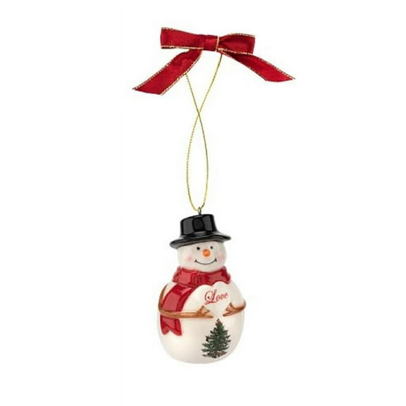 Spode Christmas Tree Love The Snowman Ornament