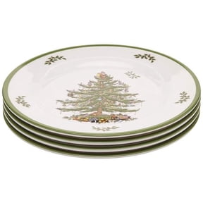 Spode Christmas Tree Melamine Salad Plate, Set of 4 NEW FREE SHIPPING
