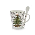 thumbnail image 1 of Spode Christmas Tree Mug & Spoon Set, 14 Oz Porcelain Mug for Coffee, Tea, Milk, Hot Cocoa - Festive Gift Box - Dishwasher & Microwave Safe - Holiday Collection Design for Gifting (Polka Dot), 1 of 4