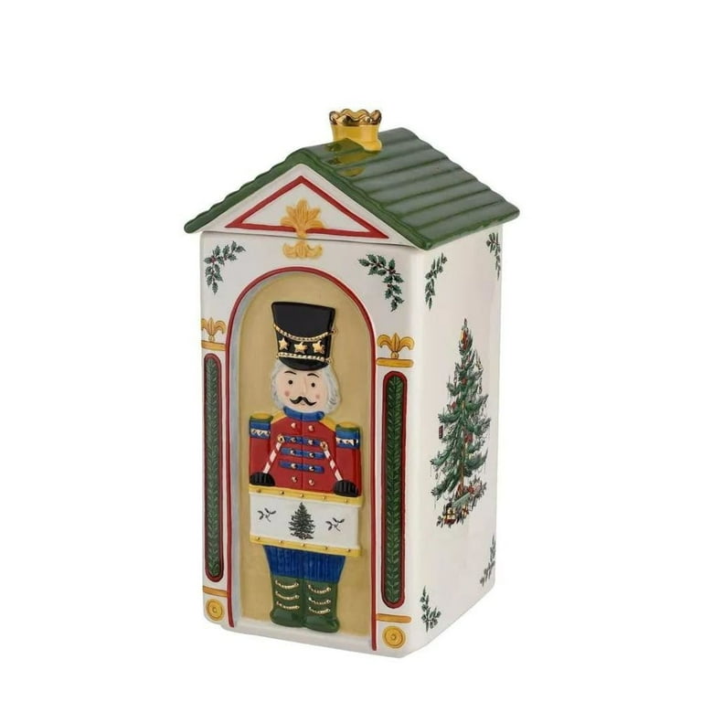 Spode Christmas Tree Nutcracker Cookie Jar 12