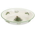 thumbnail image 1 of Spode Christmas Tree Oval Rim Dish (12.5" x 8.75") Festive Deep Baking Pan for Serving Vegetables, Roast Dinner, Casseroles - Fine Porcelain, Microwave, Freezer, Dishwasher Safe, 1 of 7