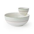 thumbnail image 1 of Spode Christmas Tree Polka Dot Tiered Chip and Dip Serving Set - 2-Piece Versatile Snack Platter for Holiday Entertaining - Stylish Polka Dots - Porcelain, Dishwasher, Microwave, Freezer Safe, 1 of 6