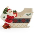 thumbnail image 1 of Spode Christmas Tree Santa Sleigh Candy Jar - 8-Inch Christmas Candy Storage Jar - Fine Dolomite Figural Santa Sleigh Candy Jar for Holiday Decor, Dessert Tables, Gift Displays, 1 of 7