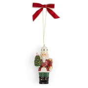 Spode Christmas Tree Tartan Nutcracker Ornament - Christmas Tree Decorations with Tartan Plaid, Festive Holiday Ornaments for Christmas Trees, Mantels, Home Displays - Collectible Holiday Decor