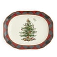 thumbnail image 1 of Spode Christmas Tree Tartan Rectangular Platter - 14-Inch Holiday Serving Platter for Christmas Entertaining - Traditional Tartan Plaid Design with Iconic Tree Motif - Microwave and Dishwasher Safe, 1 of 7