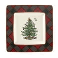 thumbnail image 1 of Spode Christmas Tree Tartan Square Platter - 10-Inch Holiday Serving Platter for Christmas Entertaining - Traditional Tartan Plaid Design with Iconic Tree Motif - Microwave and Dishwasher Safe, 1 of 7