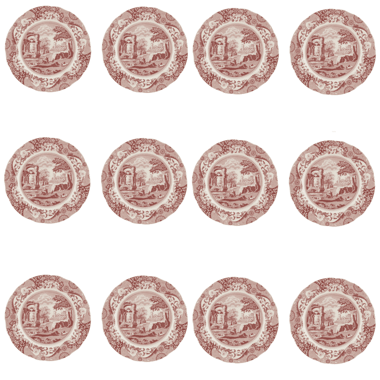 Spode Cranberry Italian Dinner Plate (Set of Twelve) - Walmart.com