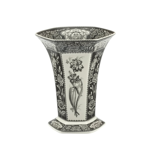 Spode Heritage Collection 10.5 Inch Hexagonal Vase (Floral)