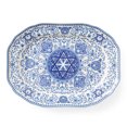 thumbnail image 1 of Spode Judaica Oval Platter, Blue/White, 1 of 4