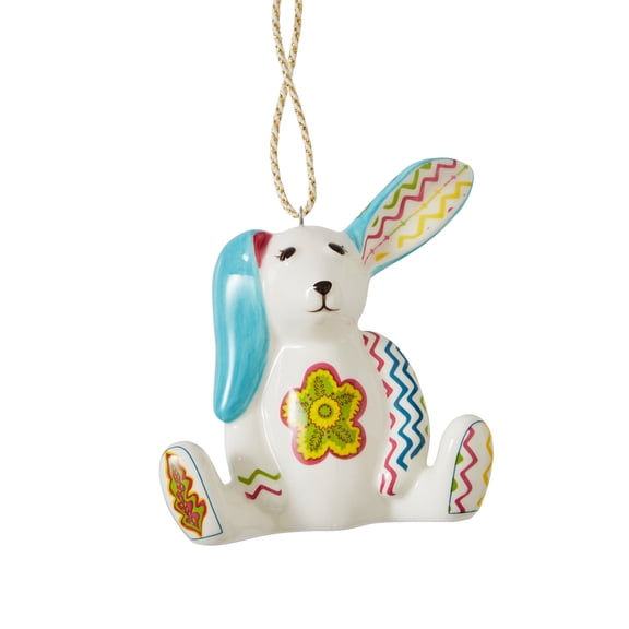 Spode Kit Kemp Christmas Ornament, Minnie Rabbit, 3.5", Porcelain, Handcrafted Festive Charm, Holiday Keepsake Ornament, Tree Decoration, Seasonal Home Decor, Christmas Stocking Stuffer