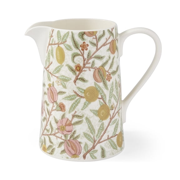 Spode Morris & Co Fruits Jug, 48 Oz - Decorative Botanical Pitcher with Spout & Handle for Water, Juice, Iced Tea, Lemonade & Refreshments, Home & Kitchen Tableware, Dining & Entertaining