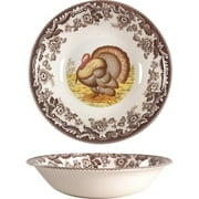 Spode Woodland Ascot Cereal Bowl, 8 Inch Perfect for Thanksgiving, Made in England from Fine Earthenware, Turkey