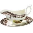 thumbnail image 1 of Spode Woodland Sauce Boat & Stand (Mallard/Snipe/Rabbit), 1 of 2
