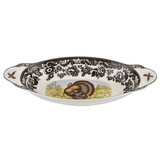 Spode Woodland Turkey Bread Tray (Turkey)