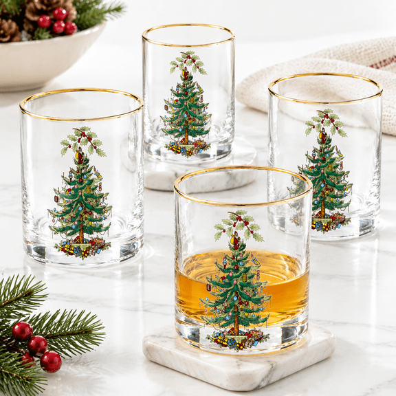 Spodemas Tree Double Old Fashion Set Of 4