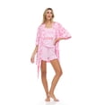 thumbnail image 1 of Spoiled Angel Womens 3 pc Short Set and Robe Set, 1 of 4