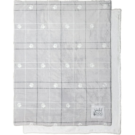 Pavilion Gift Company - Spoiled Dog - 50" x 60" Sherpa & Royal Plush Blanket