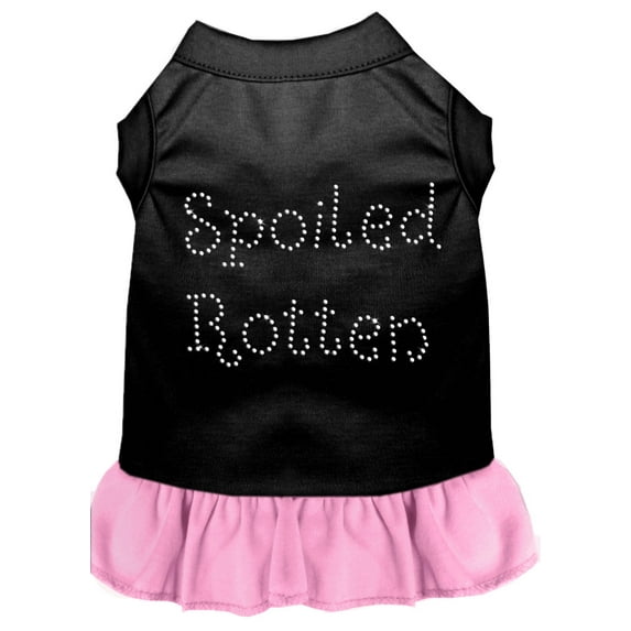 Pet Dog Cat Dress Rhinestone, "Spoiled Rotten"