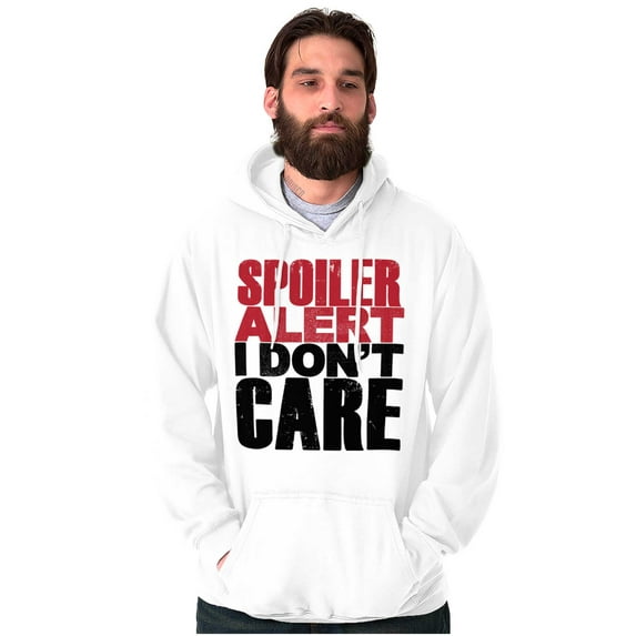 Spoiler Alert Rude Sarcastic Humor Unisex Plus Fleece Graphic Hoodie Brisco Brands 4X