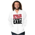 thumbnail image 1 of Spoiler Alert Rude Sarcastic Humor Zip Up Hoodie Men's Women's Brisco Brands S, 1 of 6