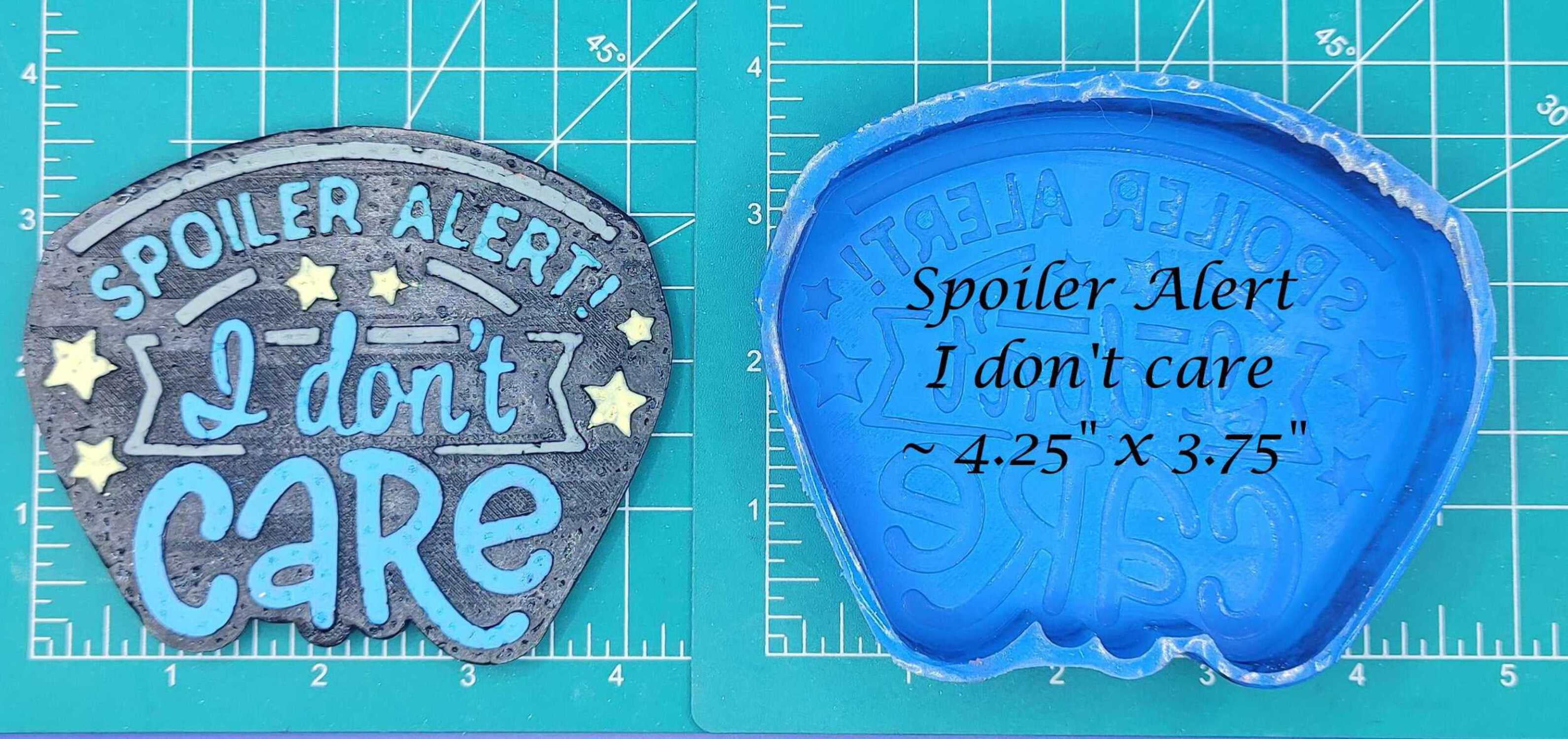 Spoiler Alert Silicone Freshie Mold